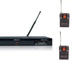 RELACART MIKROFON BEZPRZEWODOWY ZESTAW ODBIORNIK UR-230D, 2X NADAJNIK UT-230 ORAZ 2X MIKROFON KRAWATOWY LM-C400