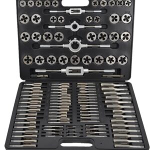 ROCKFORCE Zestaw gwintowników i narzynek komplet 110 części