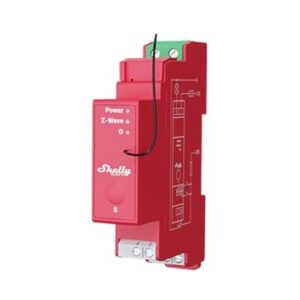 Shelly Qubino Wave PRO 1PM przekaźnik zasilający Czerwony