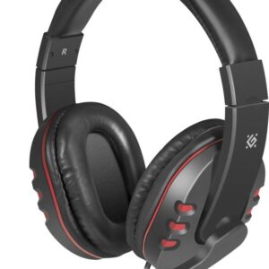 Słuchawki z mikrofonem Defender WARHEAD G-160 Gaming czarno-czerwone + GRA