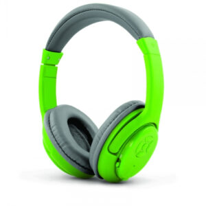 Słuchawki z mikrofonem Esperanza Libero bezprzewodowe szaro-zielone