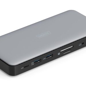 Stacja dokująca DIGITUS USB Typ C 11-portów 2x HDMI 1x DisplayPort 4K/60Hz DC-Jack 150W