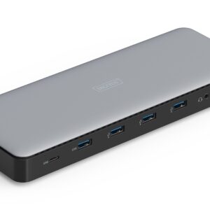 Stacja dokująca DIGITUS USB Typ C 13-portów 3x HDMI 2x DisplayPort 4K/60Hz DC-Jack 150W