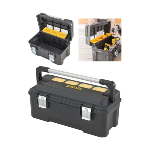 Stanley FMST1-75791 pudełko na narzędzia Przybornik Metal, Plastik Czarny
