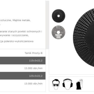 TARPOL TARNIK PROSTY fi 125mm T-16 GŁADŹ OSTATECZNA