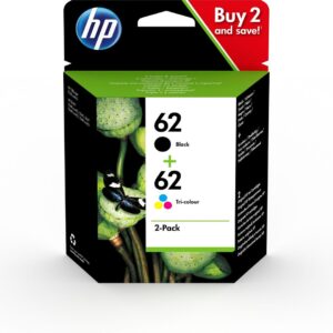 Tusz HP zestaw HP 62, HP62=N9J71AE, zawiera czarny i kolor, C2P204A+C2P206AE
