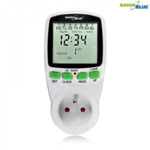Włącznik czasowy - timer cyfrowy GreenBlue GB105 16 programów max 240 programów