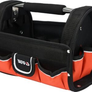 Yato YT-74371 walizka na narzędzia Czarny, Czerwony Poliester, Stal nierdzewna