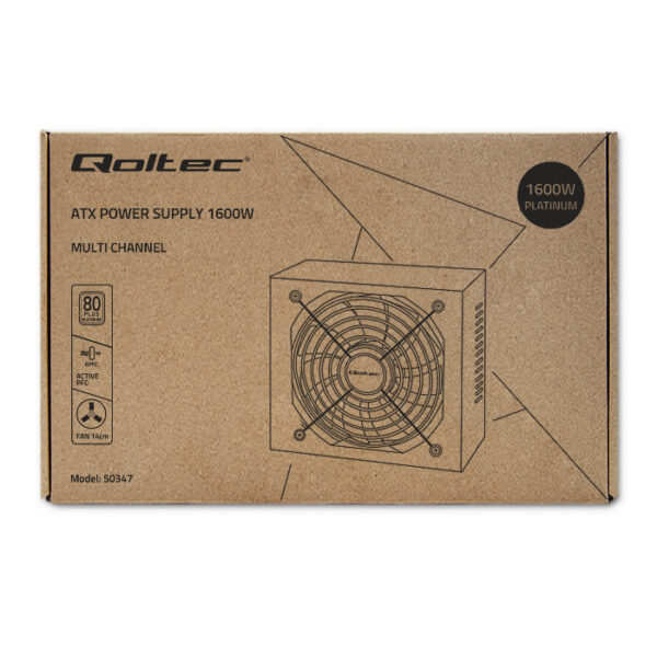 Zasilacz ATX Qoltec 1600W | 80 Plus Platinum| Gaming Miner