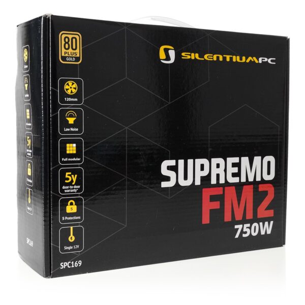 Zasilacz SilentiumPC Supremo FM2 Gold 750W ATX 120mm 80+ Gold Spraw >92%