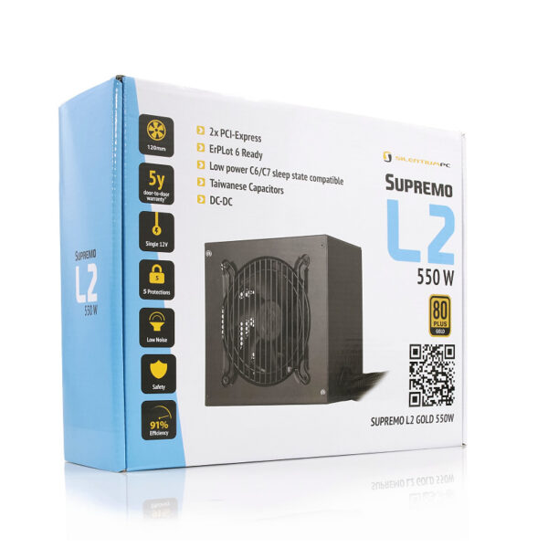 Zasilacz SilentiumPC Supremo L2 550W 80 Plus Gold (SPC139)