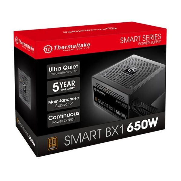 Zasilacz Thermaltake Smart BX1 PS-SPD-0650NNSABE-1 (650 W; Aktywne; 120 mm)