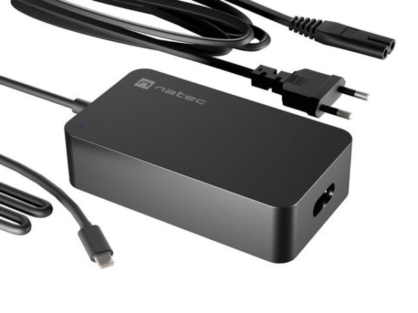 Zasilacz sieciowy uniwersalny Natec Grayling USB-C 65W do laptopów, tabletów, telefonów