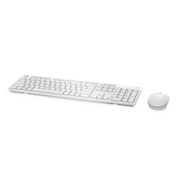 Zestaw klawiatura + mysz membranowa Dell KM636 - US Intl White 580-ADGF (USB 2.0; (US); kolor biały; optyczna)