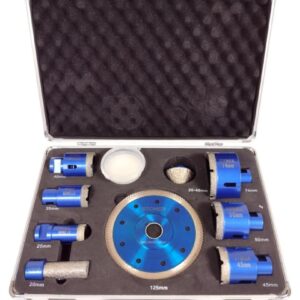 Zestaw otwornic diamentowych z tarczą M14 6-65mm