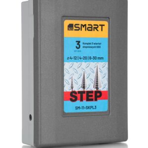 kpl. 3 wierteł stopniowych hss 4-30mm 4-12, 4-20, 6-30 mm