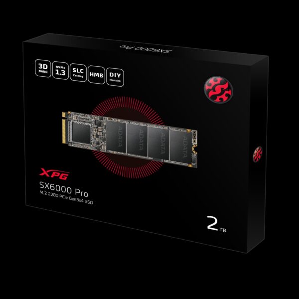 ADATA DYSK SSD XPG SX6000Pro 2TB PCIe 3x4 2100/1400 MB/s M.2